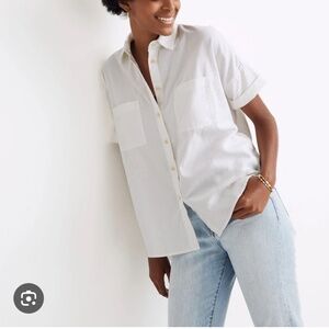 Madewell white courier shirt